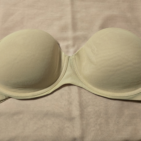 Auden Tan Lightly Lined Strapless Bra Size 38D - Picture 1 of 5